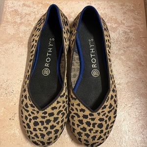 Discontinued Rothy’s round toe cheetah print